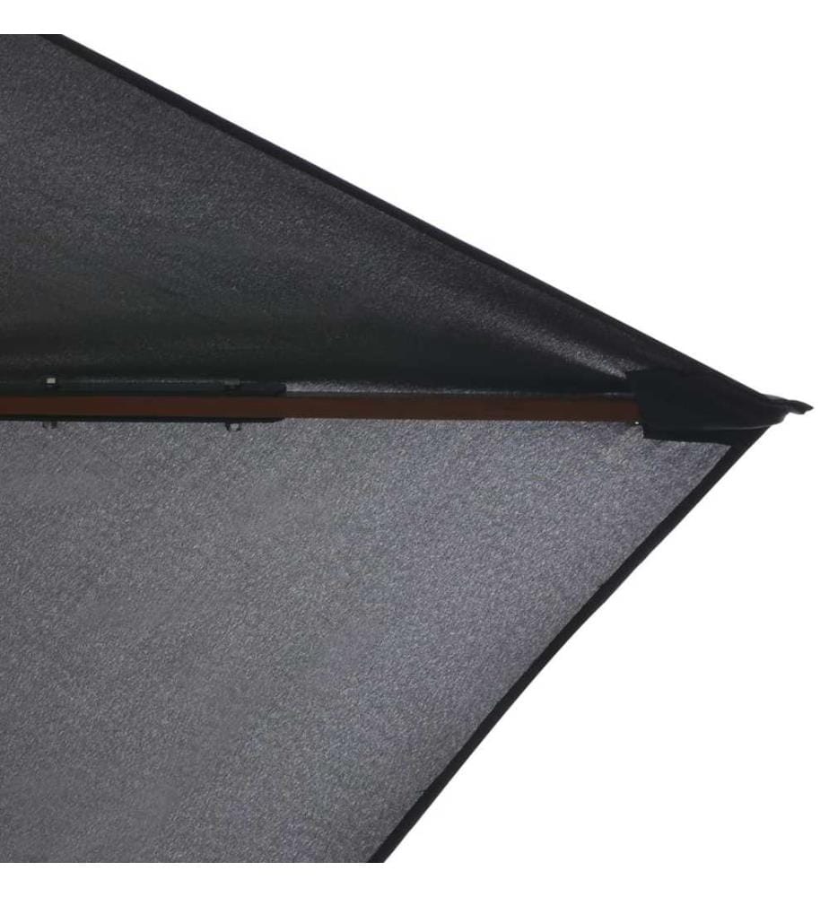 Sonnenschirm mit Holz-Mast 200×300 cm Anthrazit