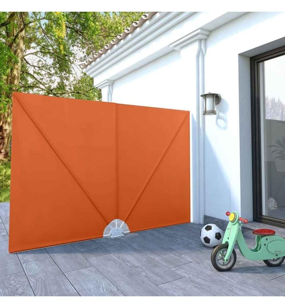 Faltbarer Terrassen-Seitenfächer Terracotta-Rot 240×160 cm