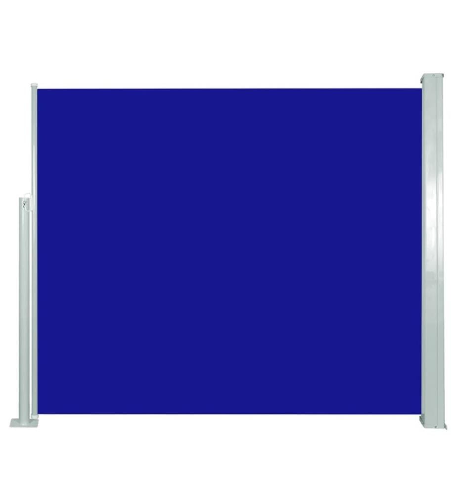 Auvent latéral rétractable 120 x 300 cm Bleu