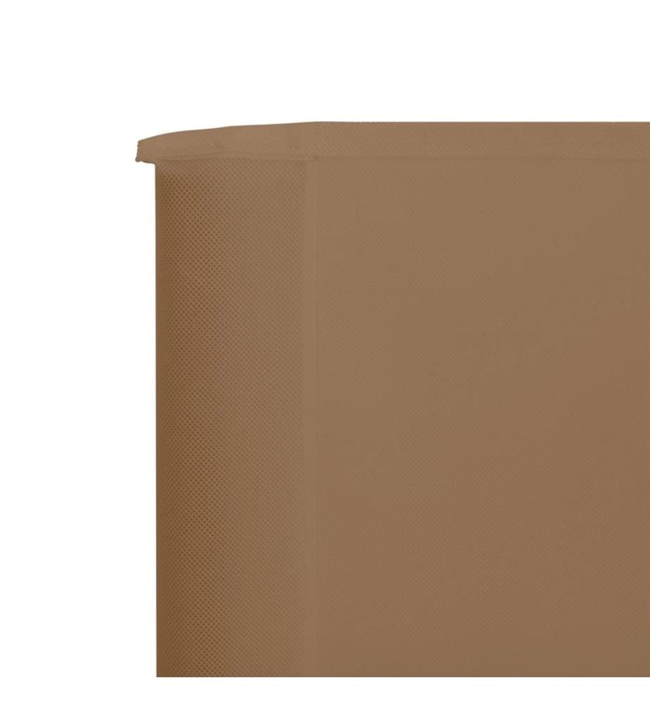 Paravent 3 panneaux Tissu 400 x 160 cm Taupe