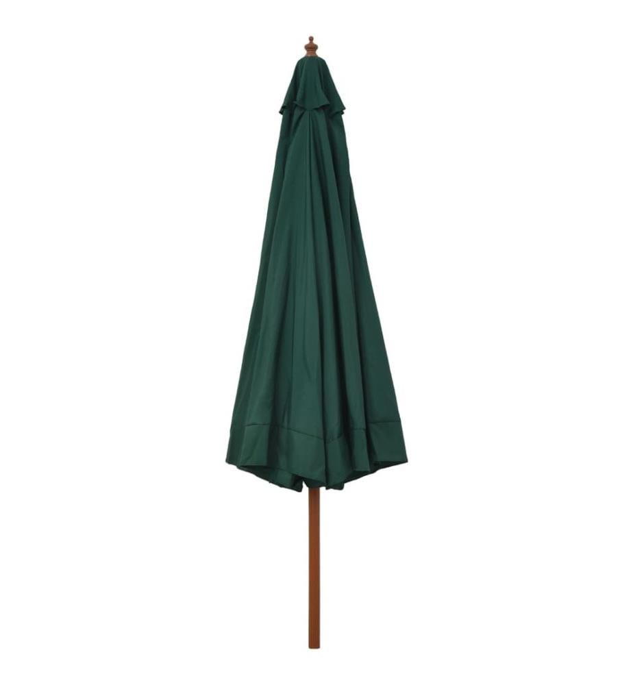 Sonnenschirm mit Holzmast 330 cm Grün
