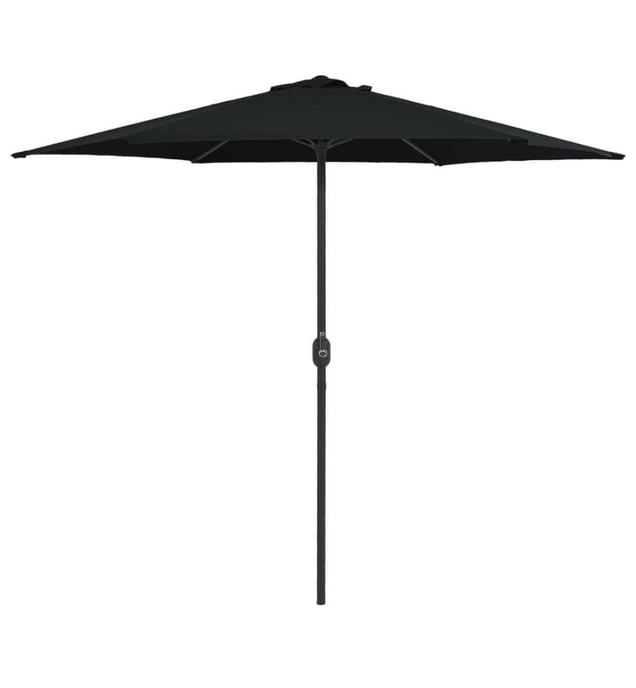 Sonnenschirm mit Aluminium-Mast 270 x 246 cm Schwarz
