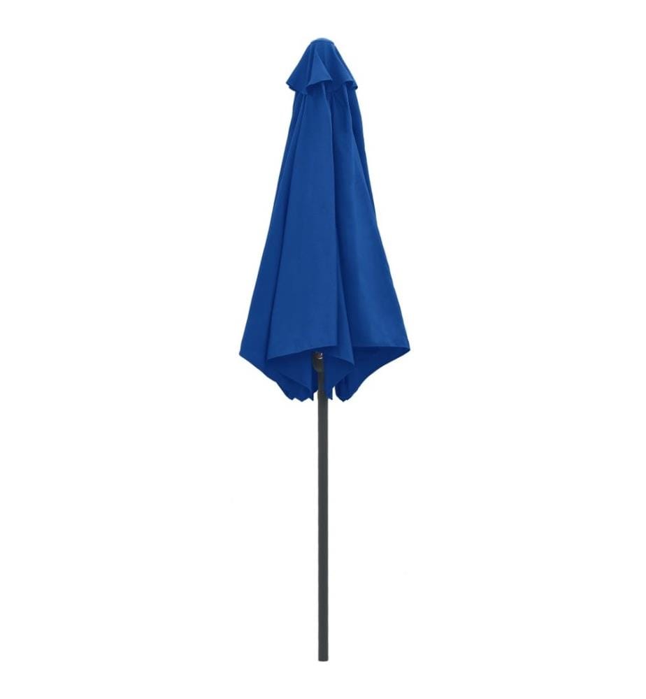 Sonnenschirm mit Aluminium-Mast 270 x 246 cm Azurblau