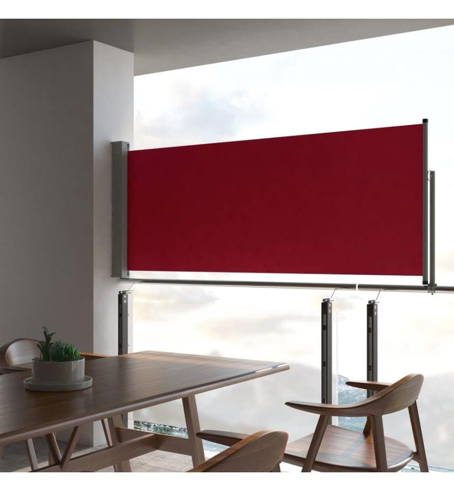 Ausziehbare Seitenmarkise 100x300 cm Rot