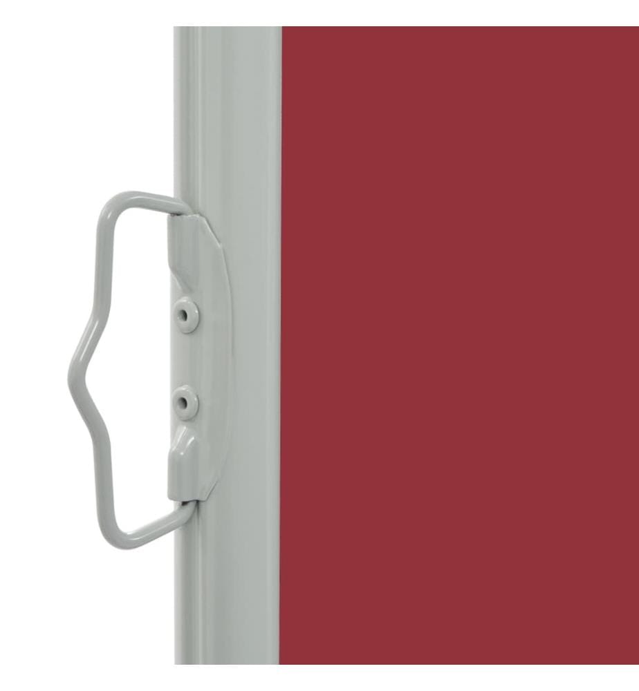 Auvent latéral rétractable de patio 80x300 cm Rouge