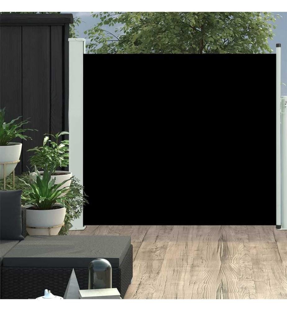 Ausziehbare Seitenmarkise 100×300 cm Schwarz