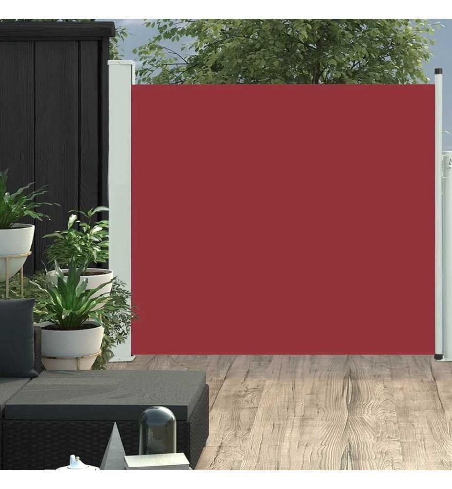 Ausziehbare Seitenmarkise 100x300 cm Rot