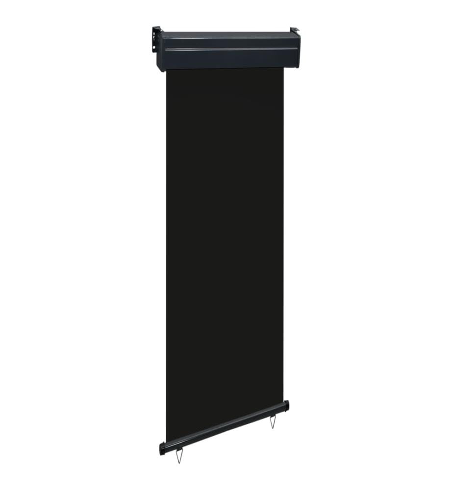 Auvent latéral de balcon 65x250 cm noir