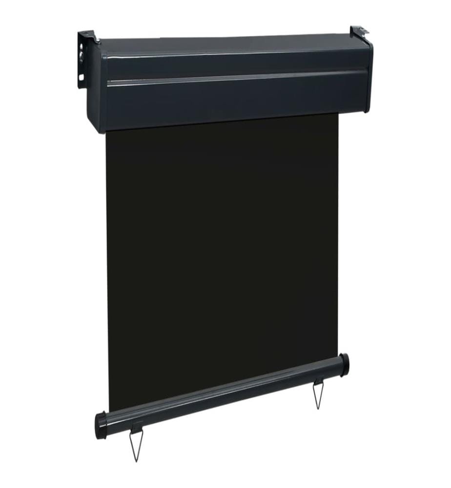 Auvent latéral de balcon 65x250 cm noir