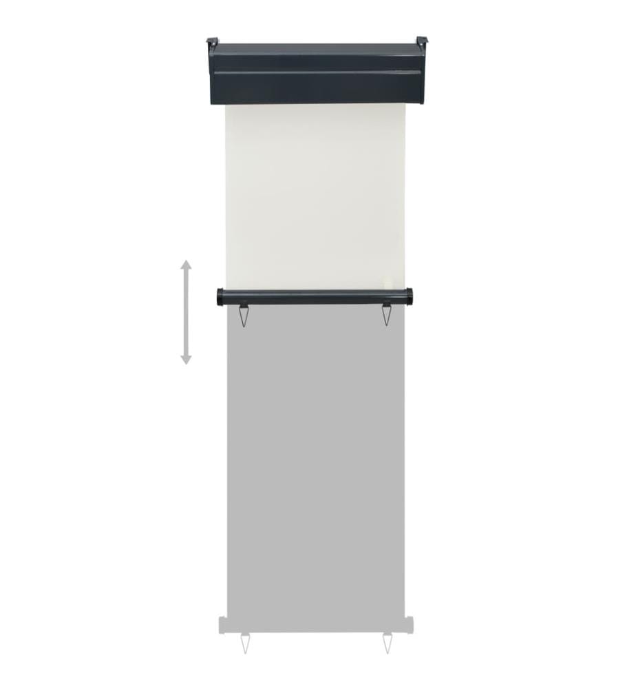 Balkon-Seitenmarkise 65x250 cm Creme