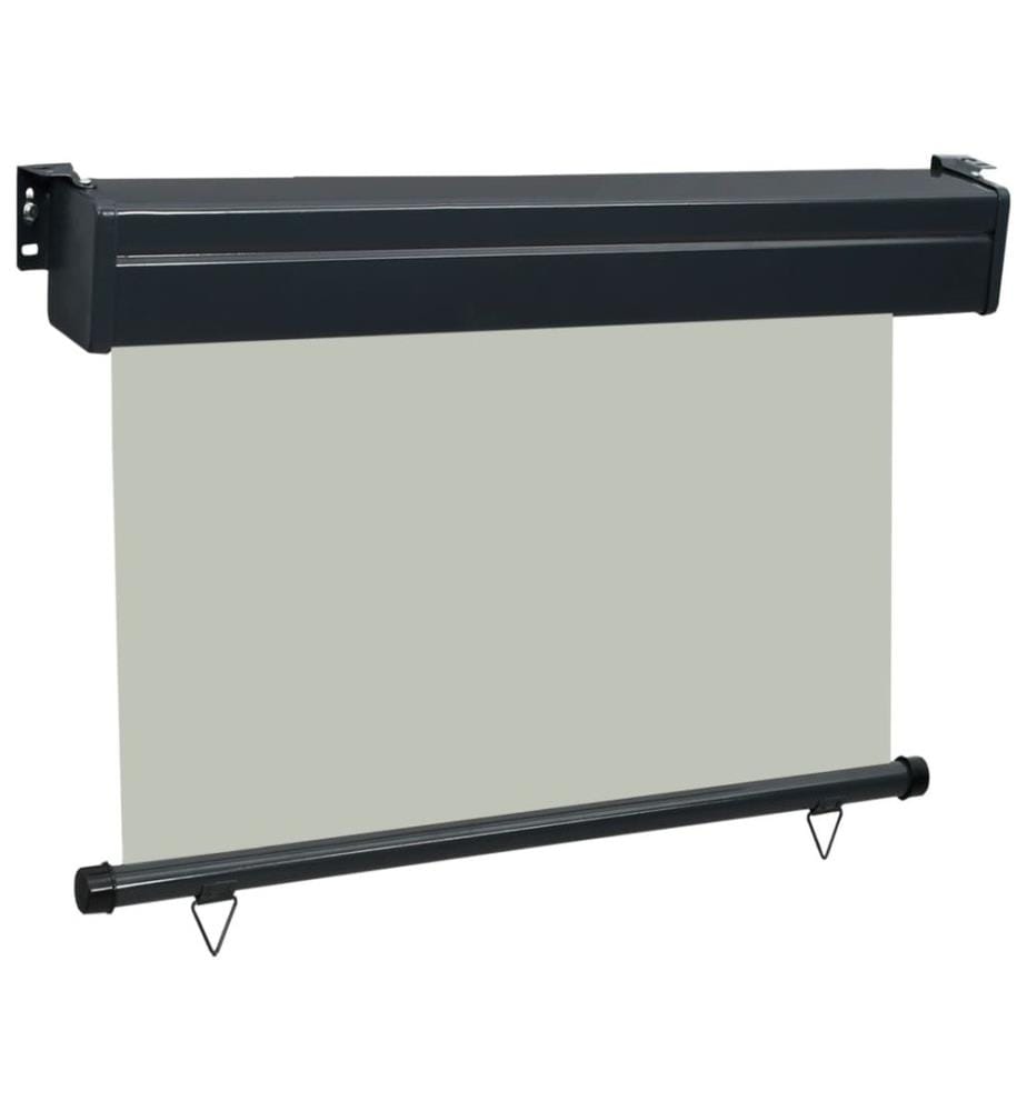 Auvent latéral de balcon 85x250 cm Gris