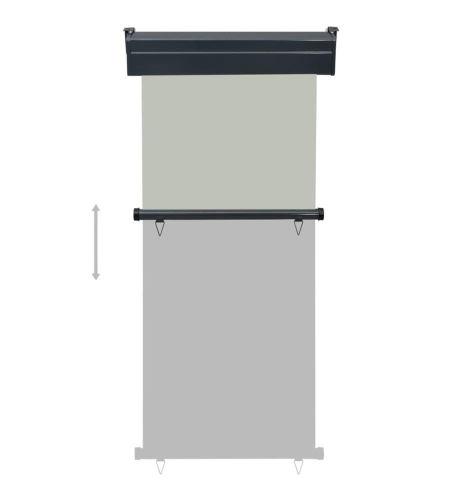 Auvent latéral de balcon 85x250 cm Gris