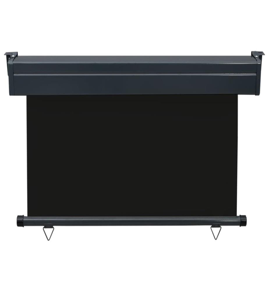 Balkon-Seitenmarkise 105x250 cm Schwarz