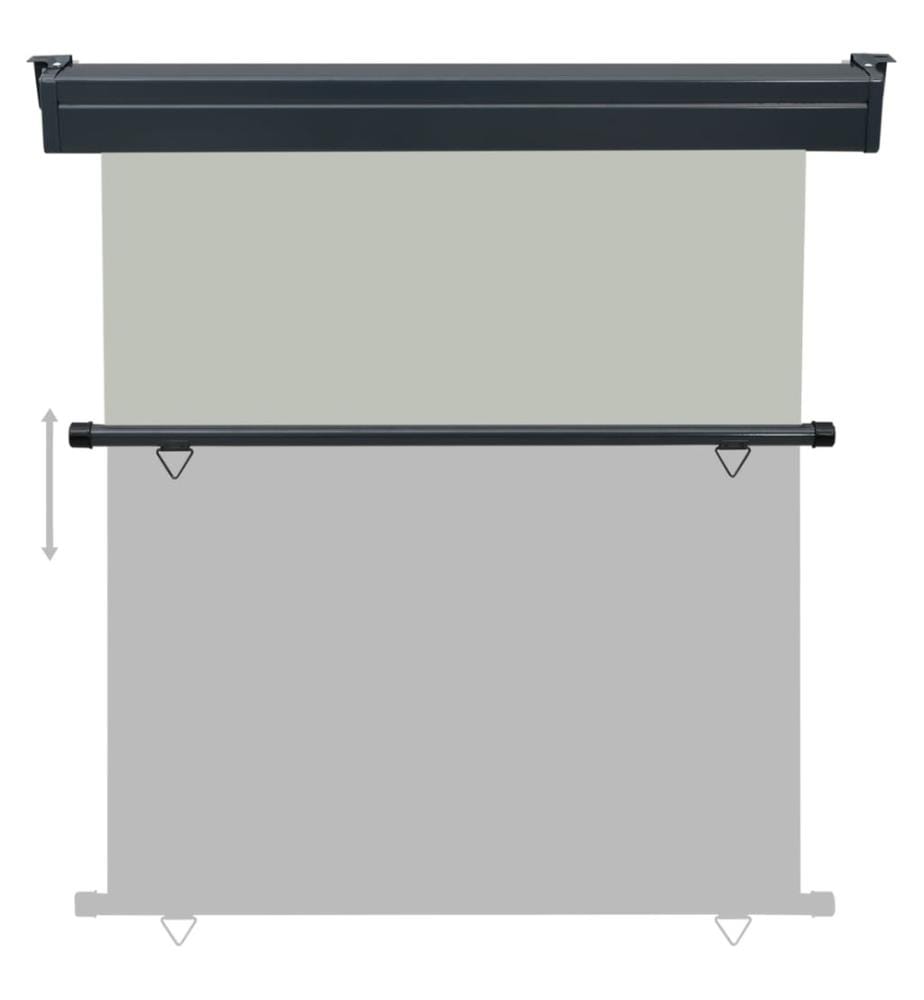 Auvent latéral de balcon 170x250 cm Gris