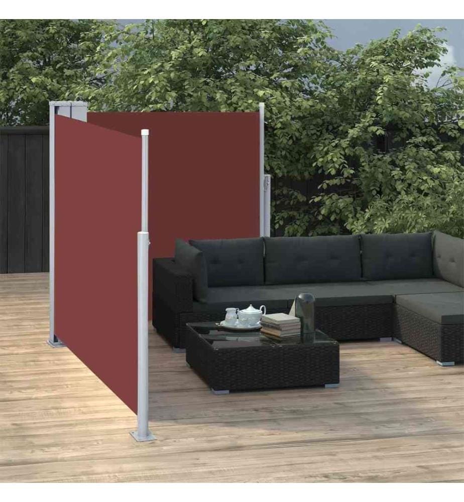 Ausziehbare Seitenmarkise Braun 120 x 600 cm