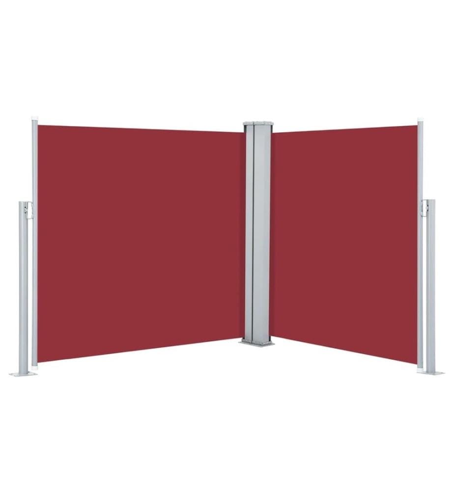 Ausziehbare Seitenmarkise Rot 120 x 600 cm