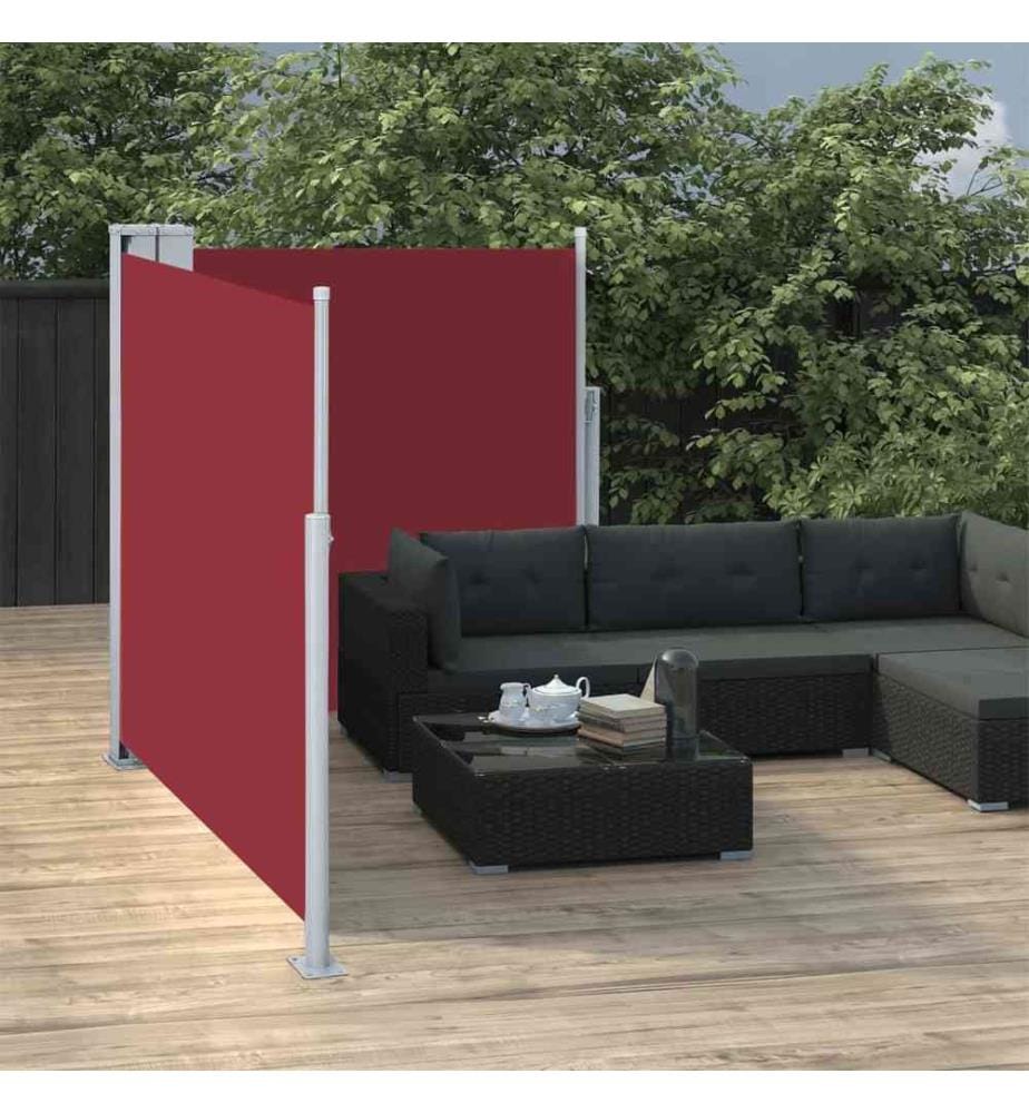 Ausziehbare Seitenmarkise Rot 120 x 600 cm