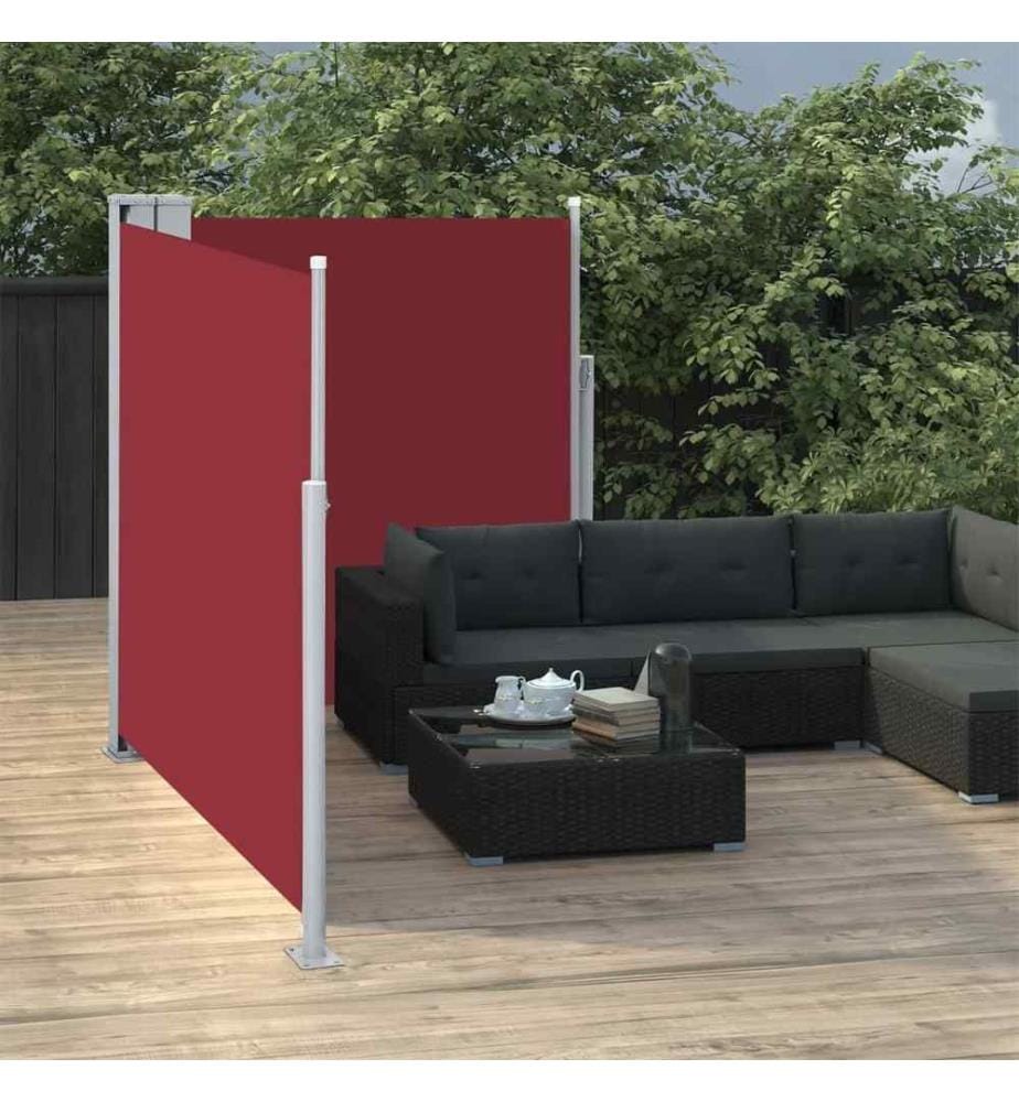 Ausziehbare Seitenmarkise 170 x 600 cm Rot
