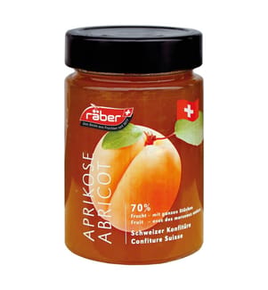 Confiture Räber « Albicocca Royale » 70 % de fruits - 390 g