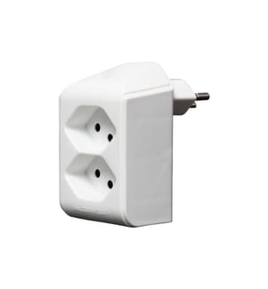 Brennenstuhl - Fiche de branchement 2 x T13, pivotant à 300°, blanc