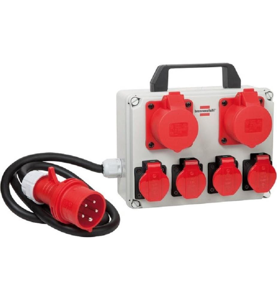 Brennenstuhl - Distributeurs de chantier BKV 2/4T 2x CEE/5, 4x T25/5,
