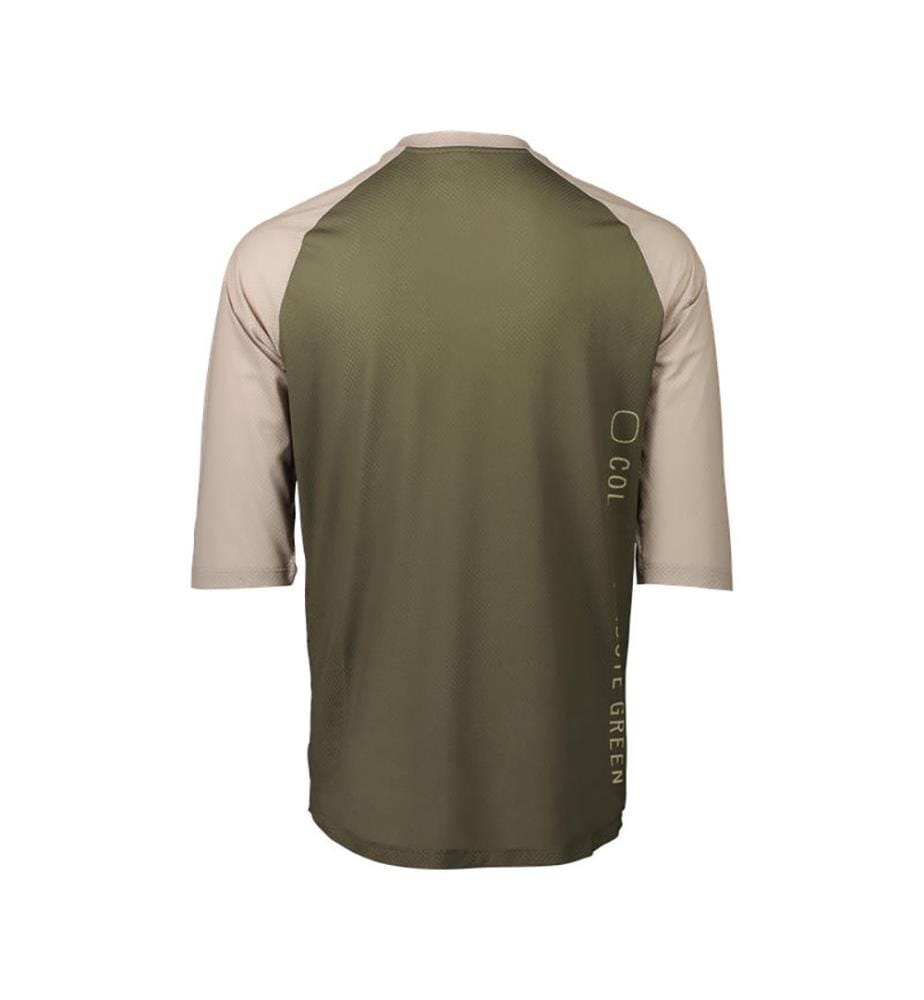 Cycling Jersey MTB Pure 3/4 - Epidote Green/Light Sandstone Beige