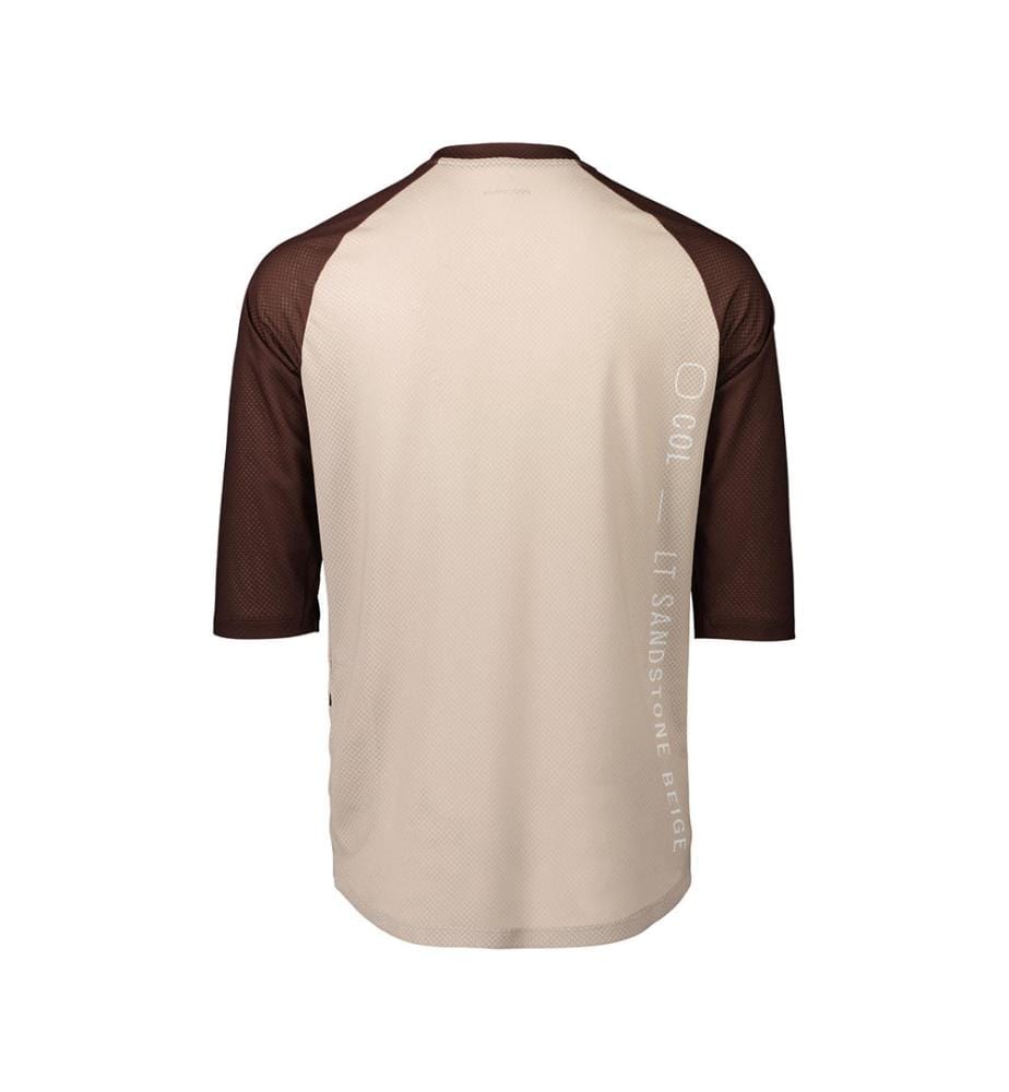 Cycling Jersey MTB Pure 3/4 - Light Sandstone Beige/Axinite Brown