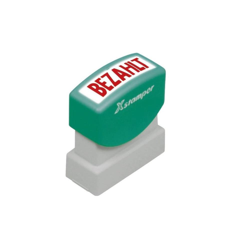 Xstamper - Stempel Bezahlt, Rot