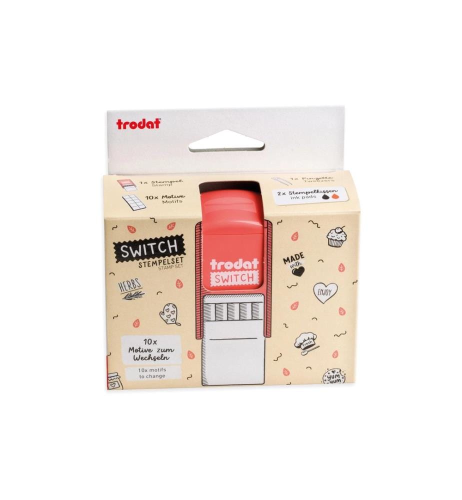 Trodat - Motivstempel Switch Selbstgemachtes, Korall