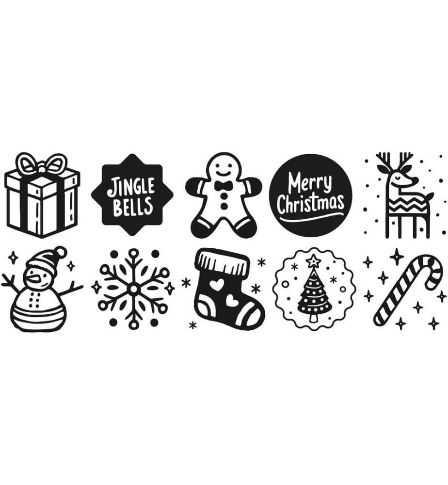 Trodat - Motivstempel Switch Weihnachten, Dunkelrot
