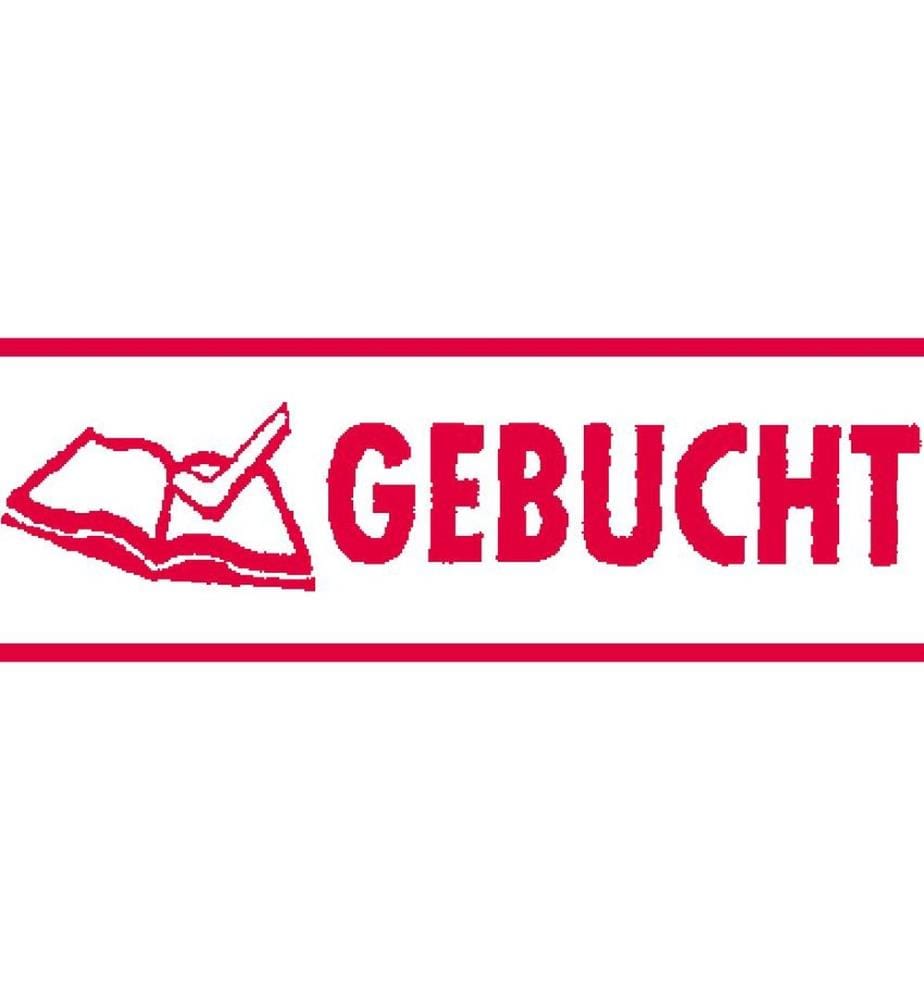 Trodat - Stempel 4911«Gebucht» Gebucht, Rot