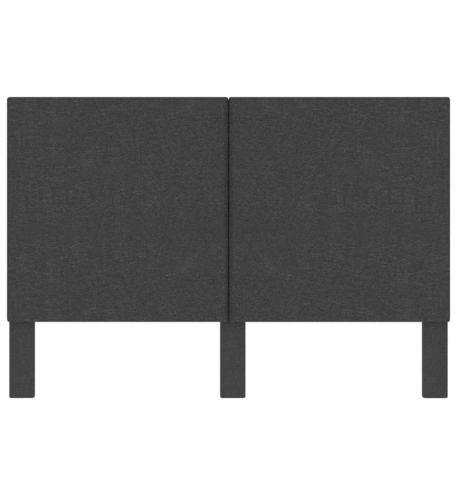 Kopfteil Dunkelgrau Stoff 160×200 cm