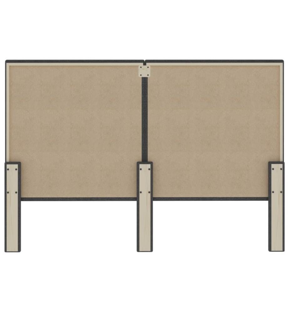 Kopfteil Dunkelgrau Stoff 160×200 cm