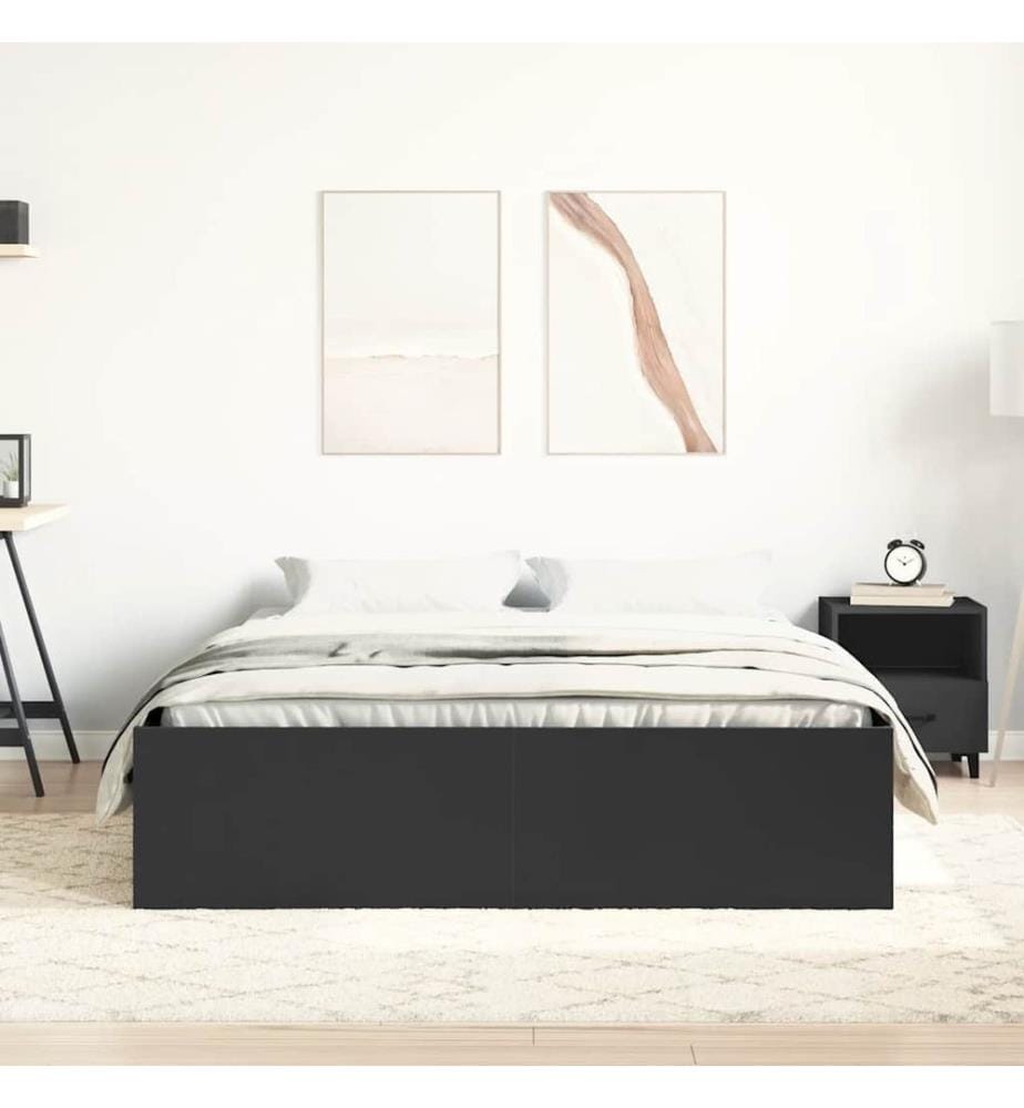 Bettgestell Schwarz 120x200 cm