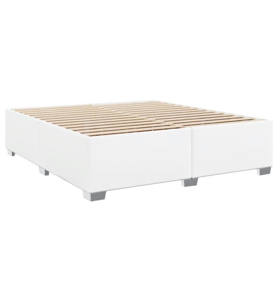 Bettgestell Weiss 180x200 cm Kunstleder