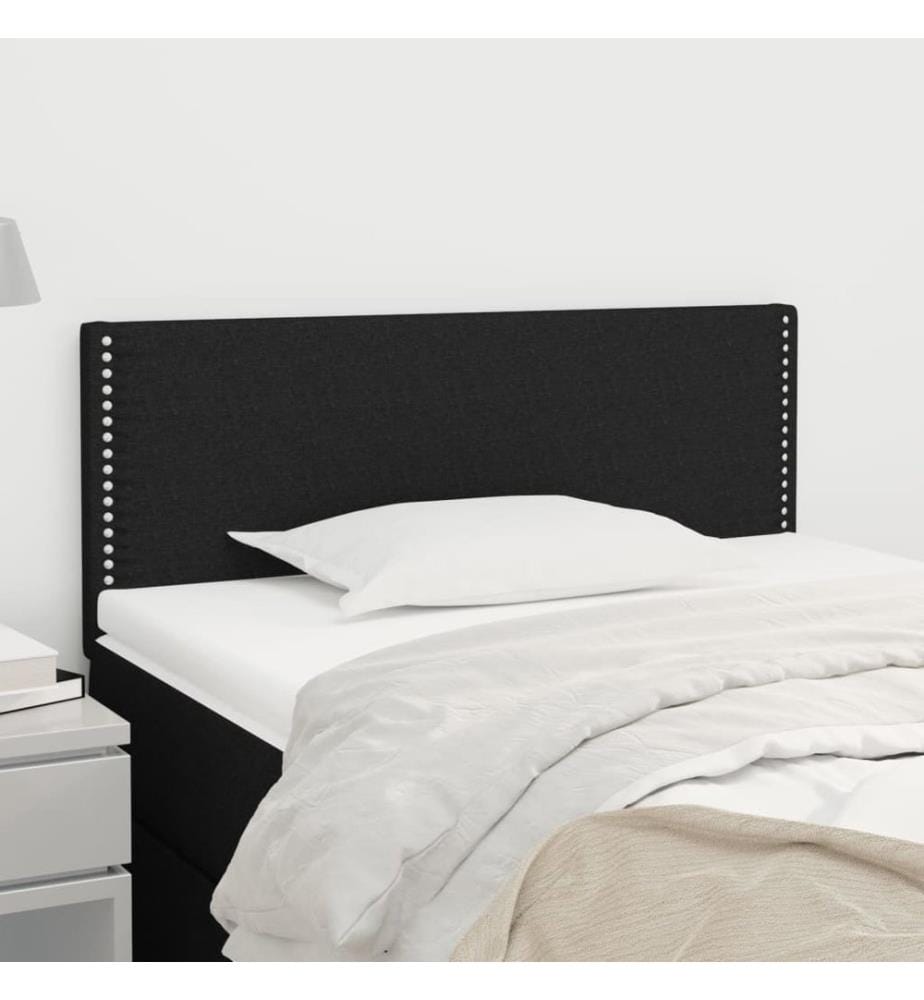 Kopfteil Schwarz 90x5x78/88 cm Stoff