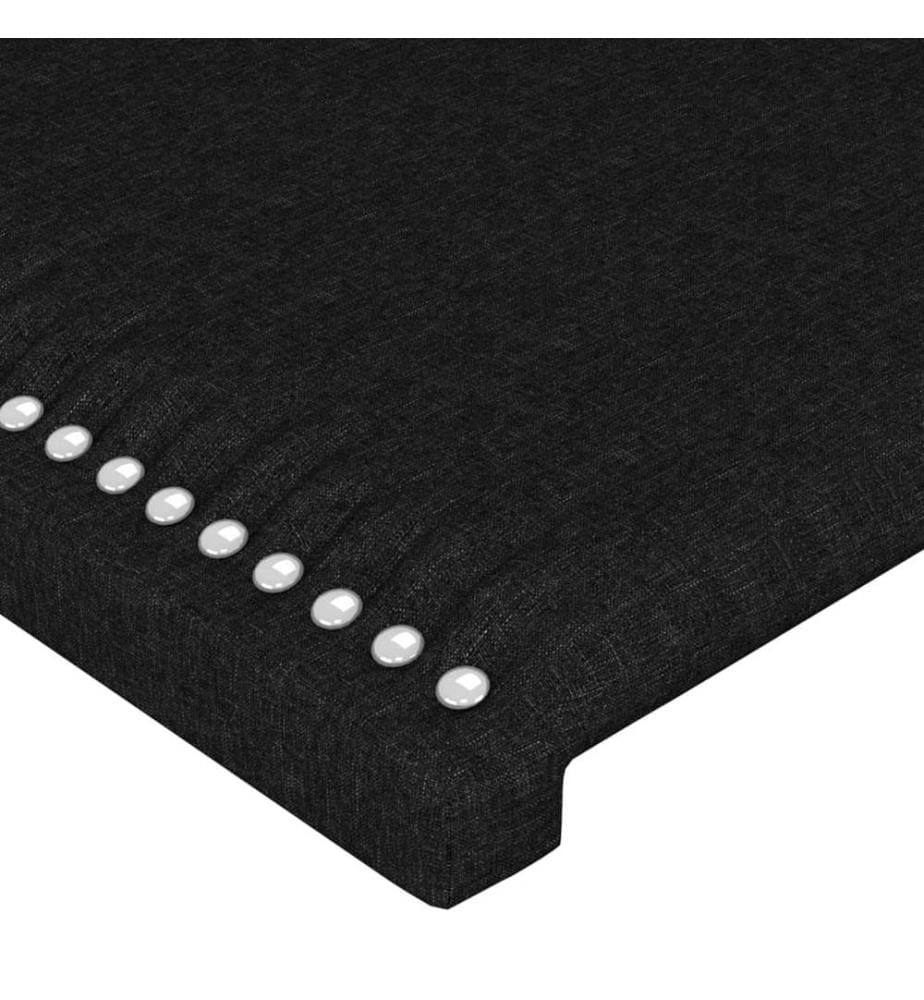 Kopfteil Schwarz 90x5x78/88 cm Stoff