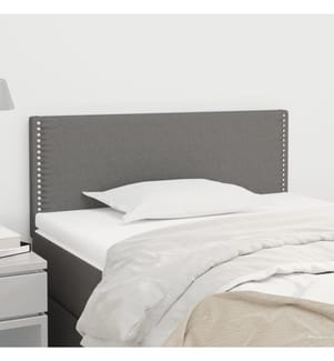 Tête de lit Gris foncé 100x5x78/88 cm Tissu