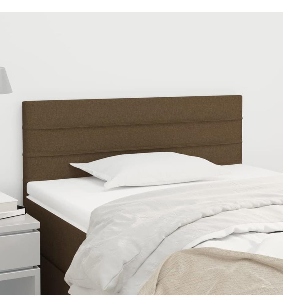 Kopfteil Dunkelbraun 80x5x78/88 cm Stoff