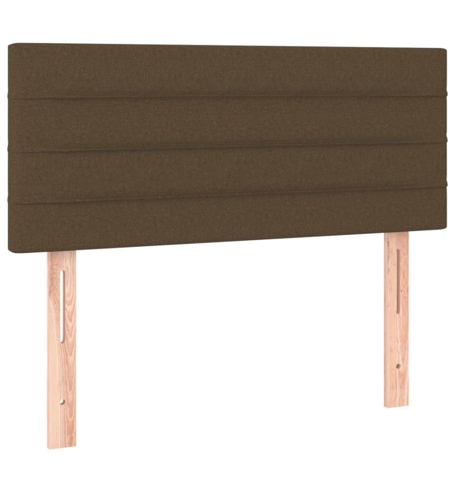 Kopfteil Dunkelbraun 80x5x78/88 cm Stoff