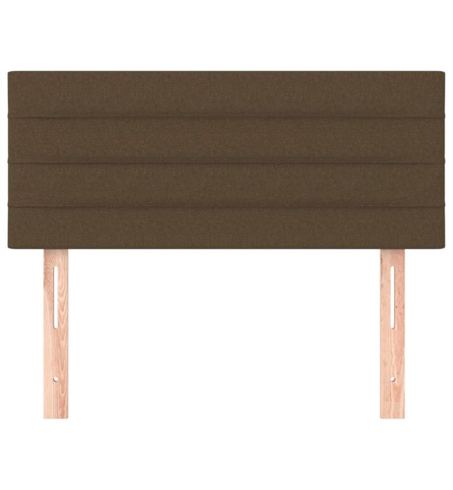 Kopfteil Dunkelbraun 80x5x78/88 cm Stoff