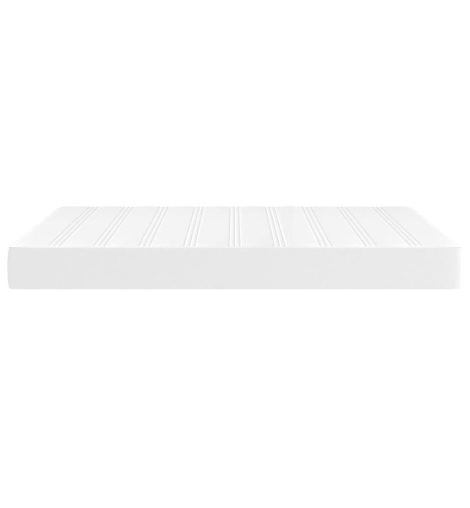 Taschenfederkernmatratze Mittel Weiss 140x190x20 cm Kunstleder