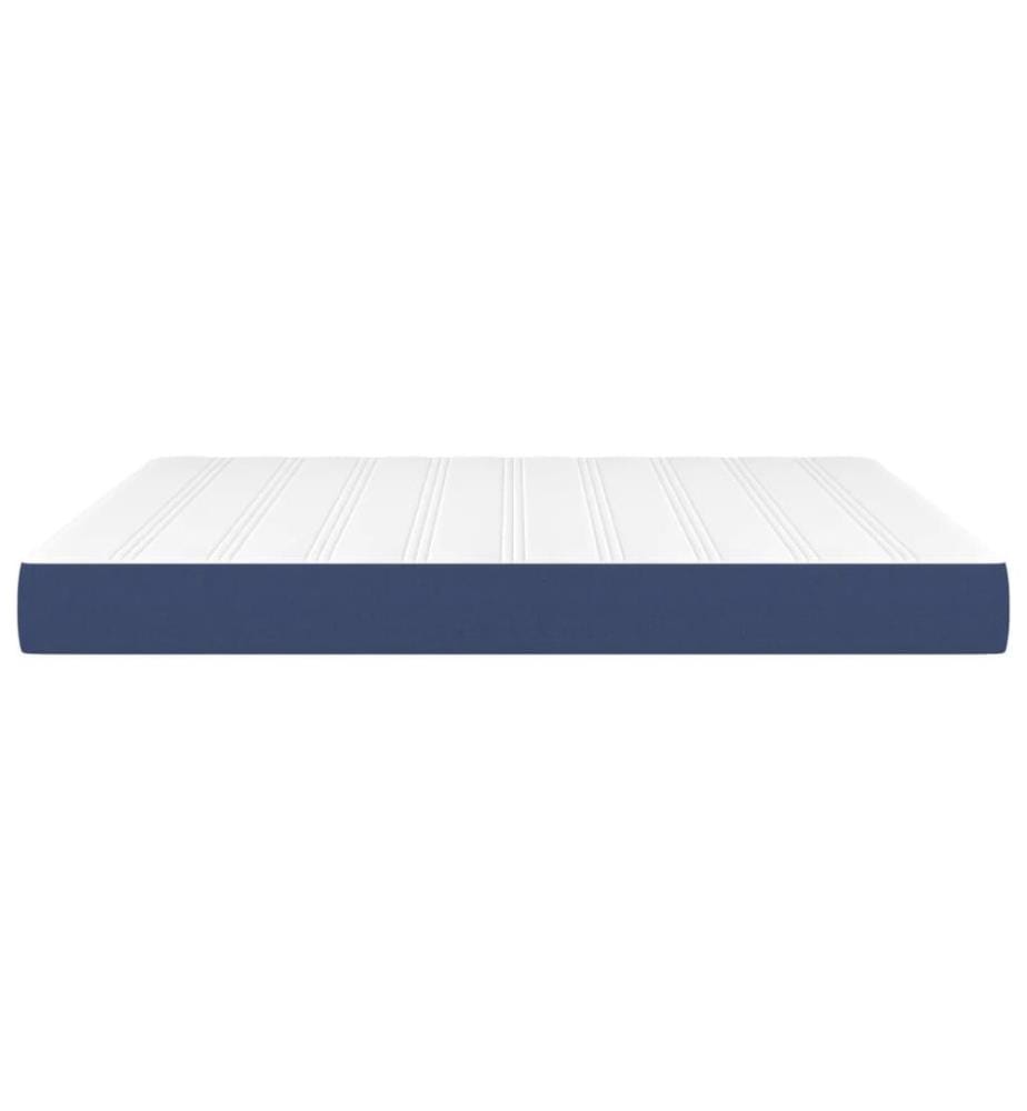Taschenfederkernmatratze Mittel Blau 160x200x20 cm Stoff
