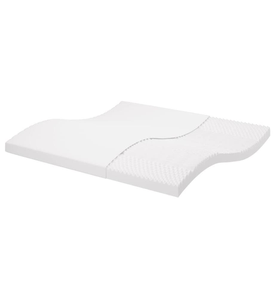 Schaumstoffmatratze Weiss 200x200 cm 7-Zonen Härtegrad 20 ILD