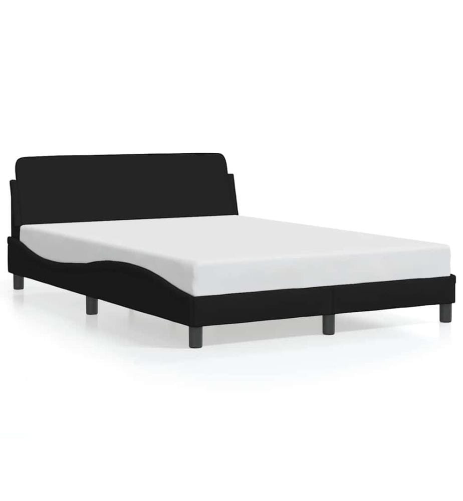 Bettgestell "Dover" Schwarz 120x200 cm Stoff