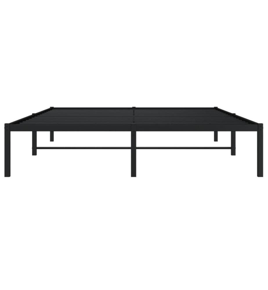 Bettgestell Metall Schwarz 160x200 cm