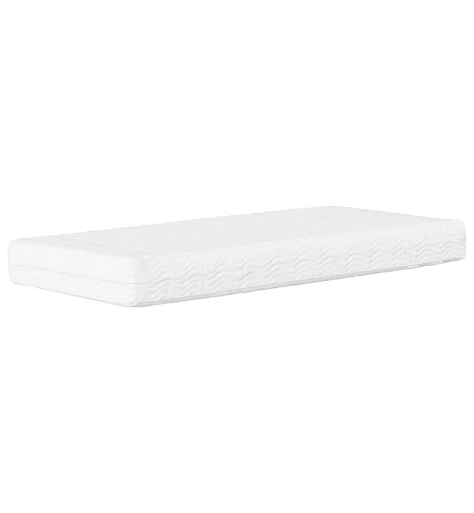 Matelas en mousse pour enfants blanc 80x160 cm dureté H2 H3