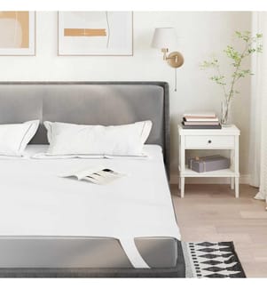 Protège-matelas blanc 140x190 cm imperméable