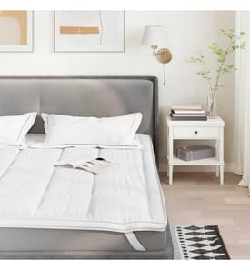 Protège-matelas blanc 200x200 cm