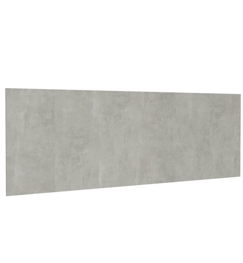 Tête de lit murale Gris béton 240x1,5x80 cm Bois d'ingénierie